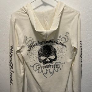 Harley Davidson white long sleeve thermal
